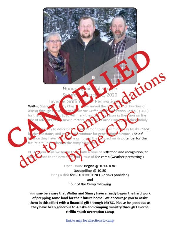 Cancelled retirement party